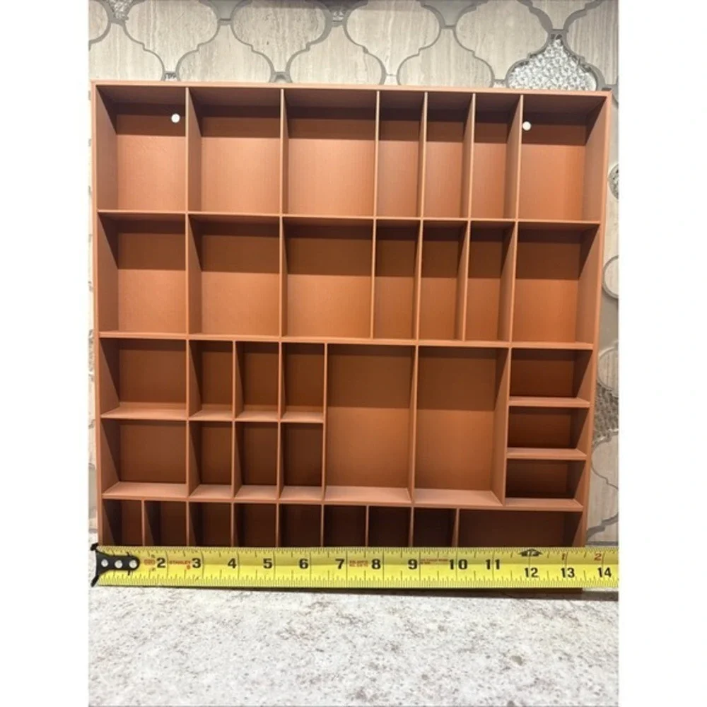 Trinket Shelf Tray Display 1:12 Brown Miniatures Dollhouse Minis 13.5